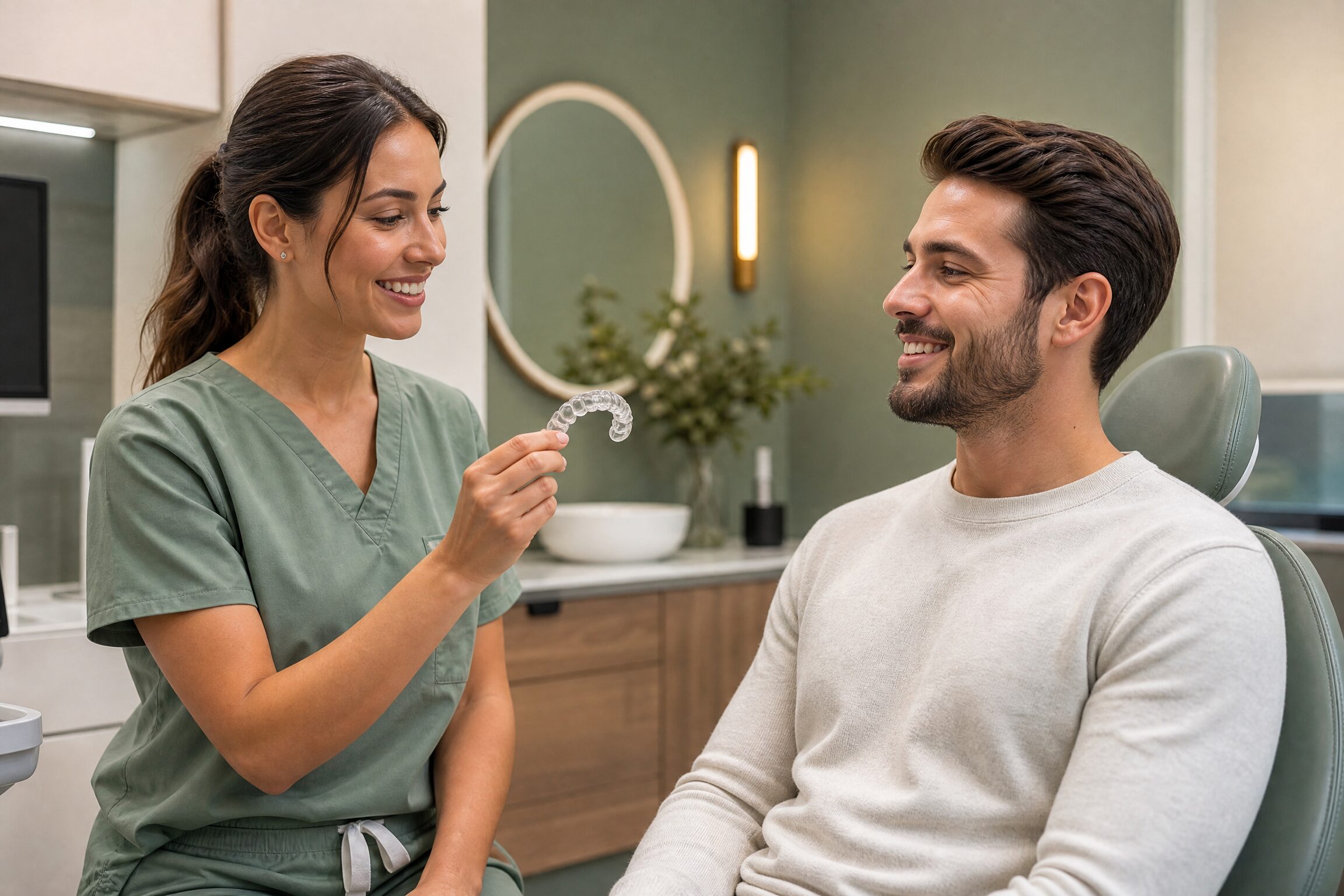 Invisible Clear Aligners consultation at Carmel Family Dental