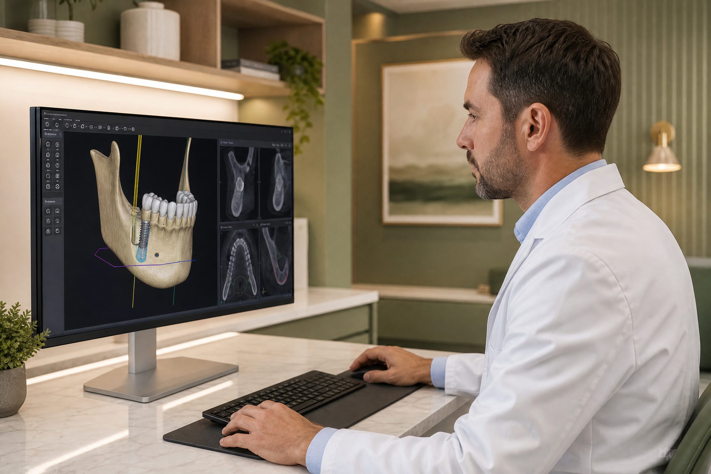 Digital implant planning software at Carmel Family Dental