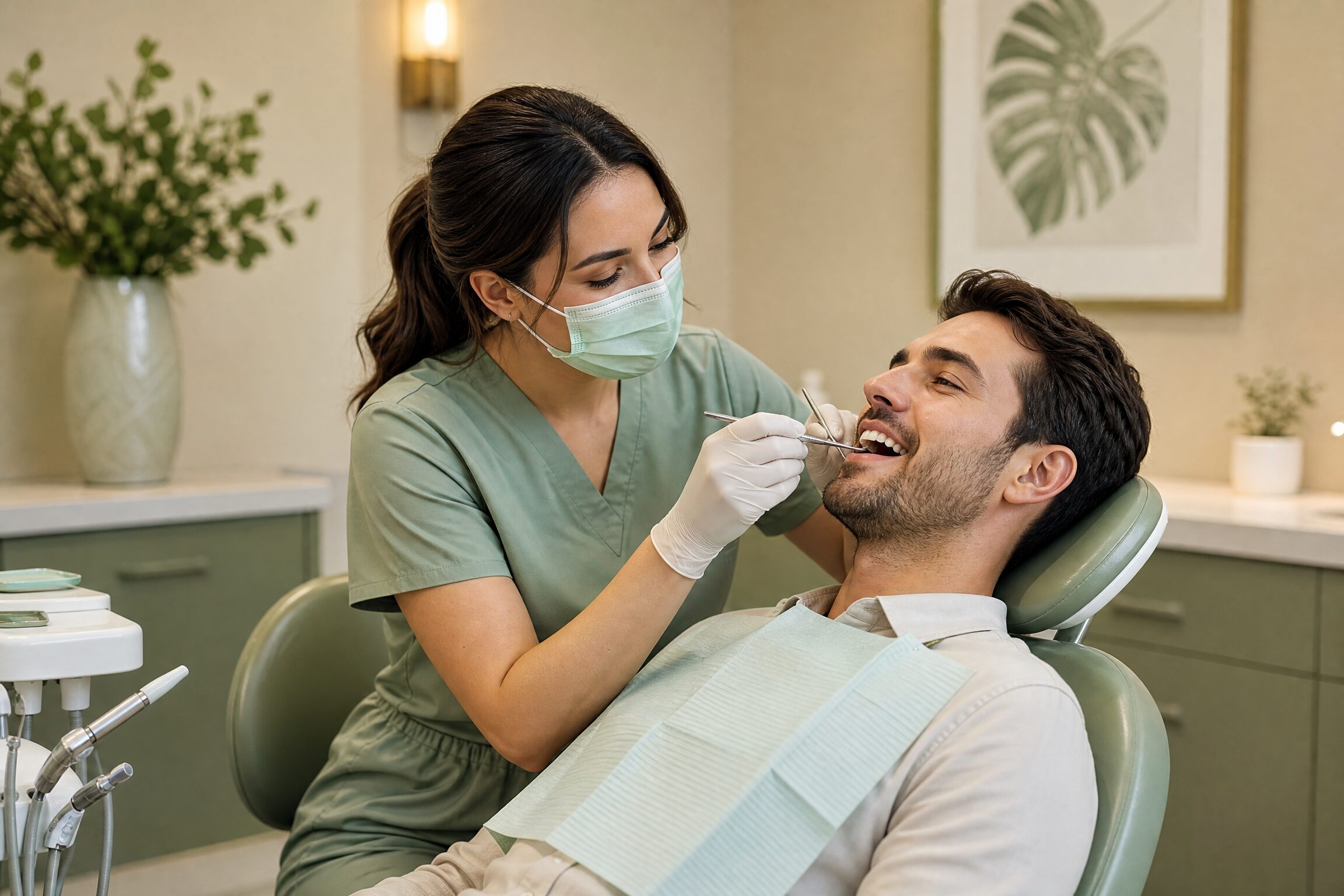 Guided implant surgery being performed at Carmel Family Dental
