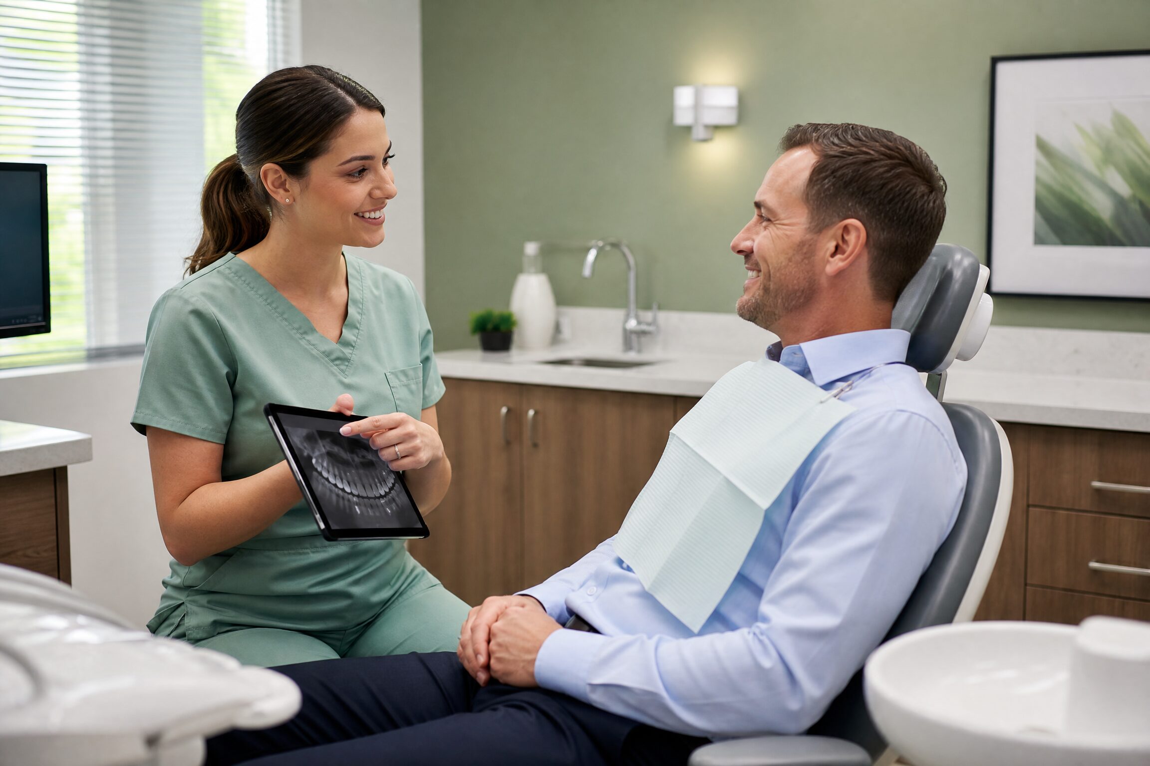 Healthy Adult Cleanings consultation at Carmel Family Dental