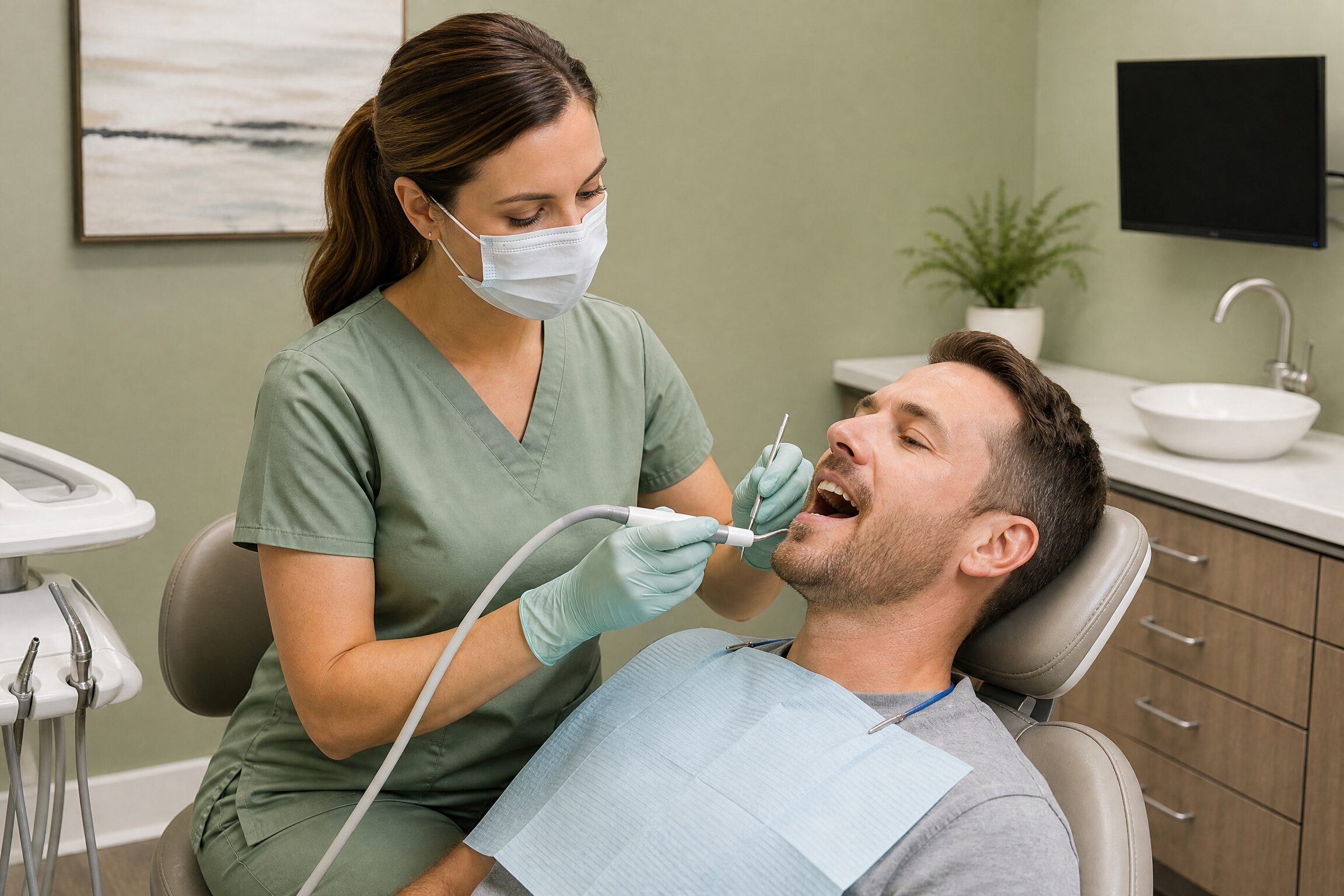 Professional Dental Cleanings process