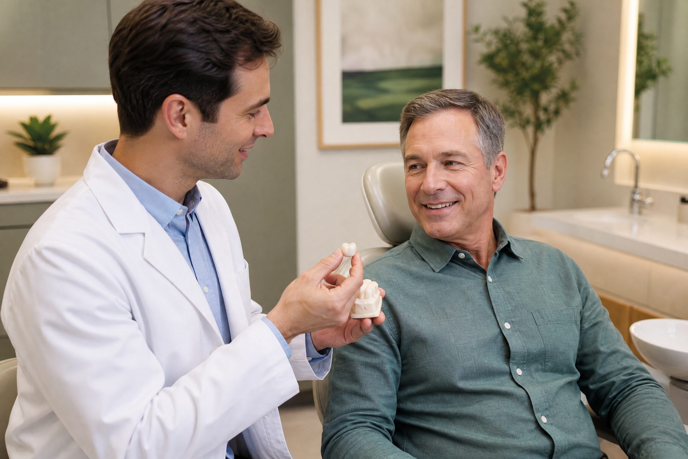 Restorative bite correction for TMJ at Carmel Family Dental
