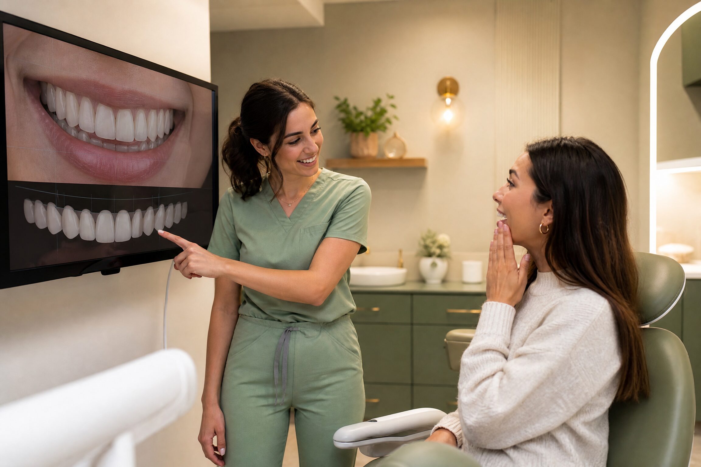 Full smile makeover with veneers at Carmel Family Dental Indianapolis